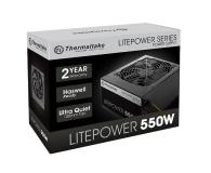 THERMALTAKE Litepower II Black 550W (Active PFC, 2xPEG, 120mm, Single Rail) PS-LTP-0550NPCNEU-2 - 402021 - zdjęcie 6